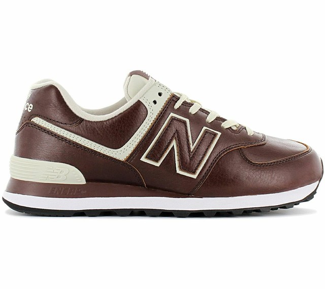 new balance leder sneaker herren