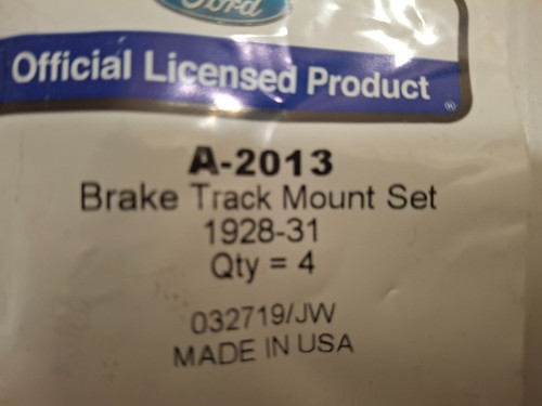 1928-31 Ford Model A Brake track Mount set, A-2013 - Picture 3 of 3