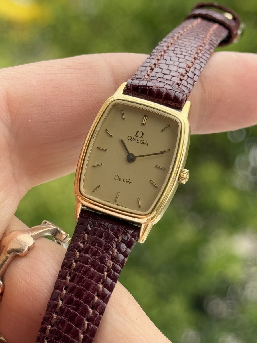 Vintage Omega De Ville Watch Quartz Cal.1375 Lady Swiss Made MD