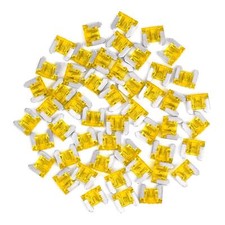 50pcs 20 A Amp ATM Low Profile Fuse Mini Micro Blade Circuit 2 Leg GM Car Audio