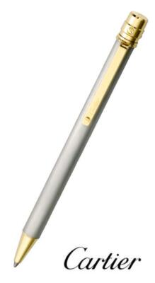 CARTIER OP000380 SANTOS DE CARTIER BALLPOINT PEN Gold Silver w