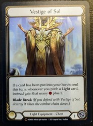 Vestige of Sol MON060 Unlimited Foil Legendary - Monarch