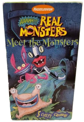 Nickelodeon AAAHH!!! Real Monsters Meet The Monsters VHS Cassette