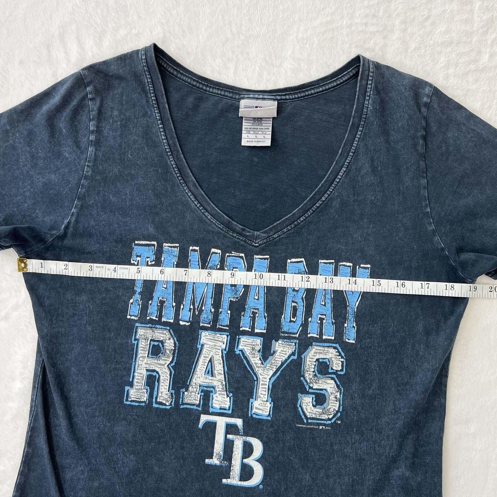 Genuine Merchandise Tampa Bay Rays Acid Wash Short Sl… Gem