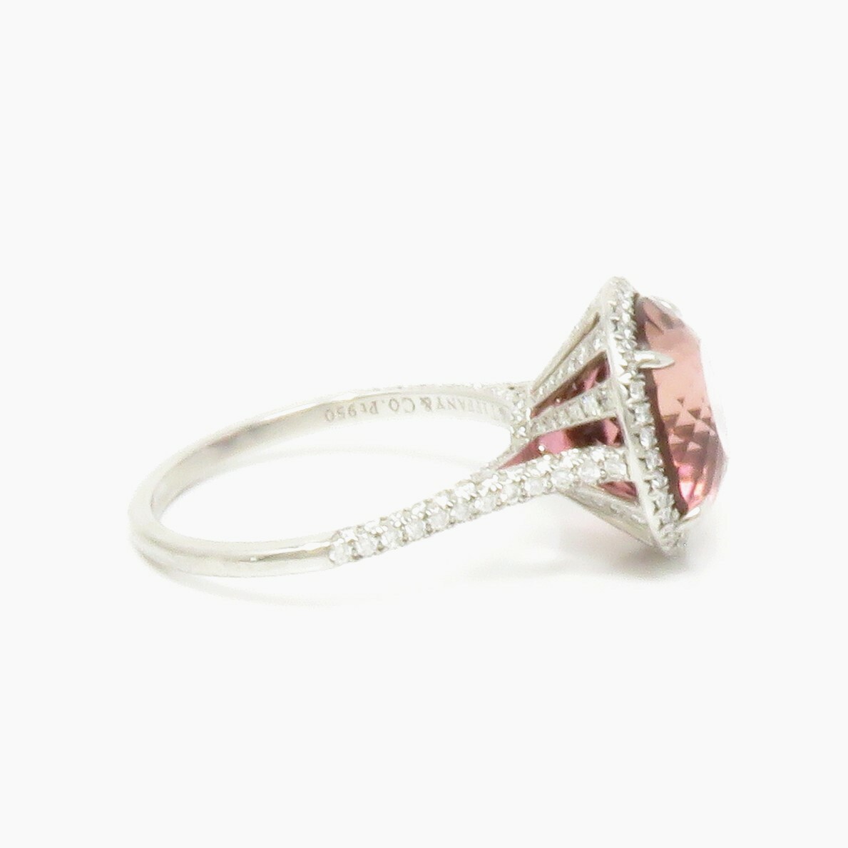 NYJEWEL Tiffany & Co. Platinum PT950 7.4ctw Pink Tourmaline