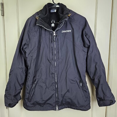Spyder XT Women's 3-in-1 Ski Snowboard Jacket Size 16 Black Winter Spyder XT Women's 3-in-1 Ski Snowboard Jacket Size 16 Black Winter