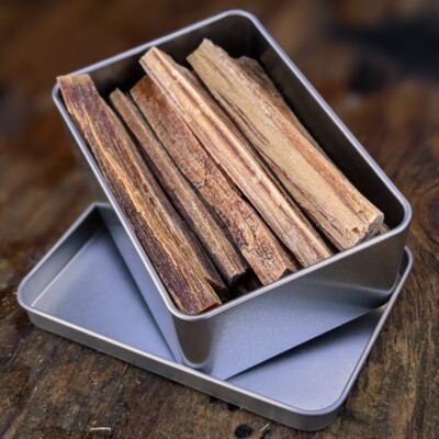 Fatwood Sticks in Tin Fire Starting Hand  Cut in USA