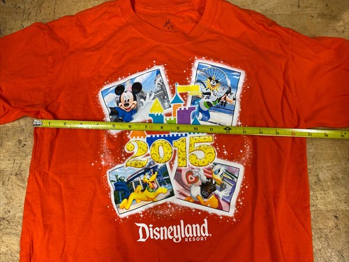 orange 2015 disneyland resort park DISNEY TSHIRT youth L hanes mickey goofy duck - Picture 5 of 6