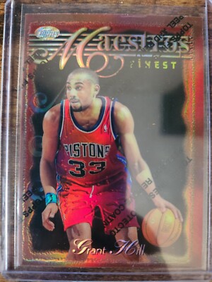 1996-97 Topps Finest Grant Hill Maestros Bronze Refractor #13 Detroit Pistons
