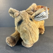 Lou Rankin Baby Miles Moose 12" VTG Dakin Applause Plush Stuffed Animal Toy Tags