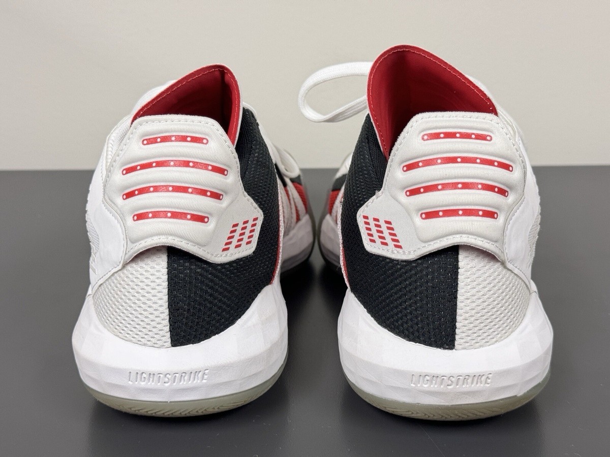 ADIDAS Lightstrike Basketball Shoes Mens Size White Red Black