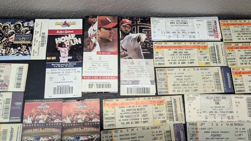 MASSIVE LOT TICKET STUBS ROCK CONCERT SPORTING EVENT KISS AERSOSMITH CARDS BLUES - Picture 12 of 18