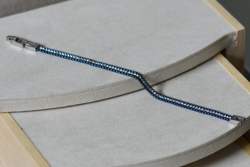 Bracciale uomo in acciaio a maglia morbida - Foto 3 di 3
