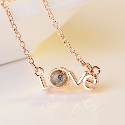 Charm Fashion Cell Phone Projection 100 Different Languages I Love You Necklace