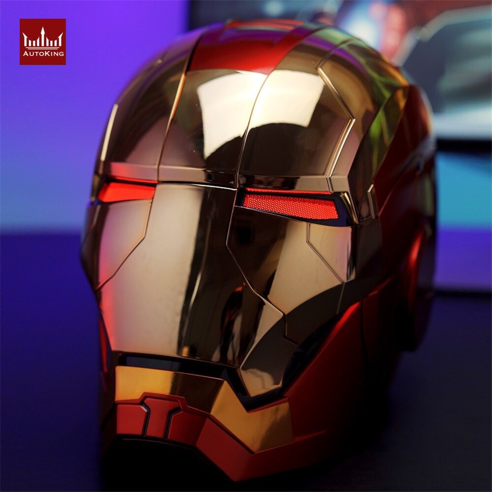 アイアンマン　AUTOKING GOLD AutoKing Iron Man Helmet MK5 2.0 Gold Wearable Mask 1:1