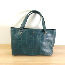 Roberta Di Camerino Bag Leather Shoulder Purse Italian Tote Crocodile Croco Luxe
