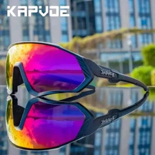 Kapvoe Cycling Sunglasses Polarized Men Women Cycling Glasses Road Mountain Bike