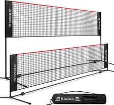 Badminton Net, Height Adjustable Kids Volleyball Net, Foldable Nylon Net 10 Ft/1
