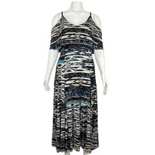 Urban Outfitters Ecote Medium Cold Shoulder Maxi Dress Boho Off Shoulder