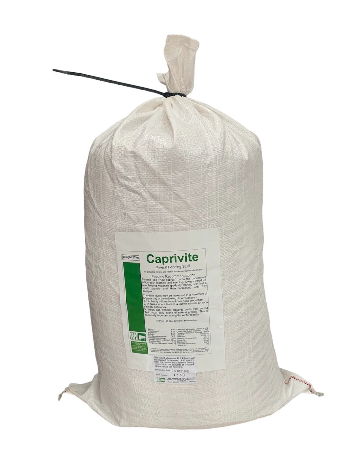 Caprivite The ESSENTIAL Vitamin mineral feed supplement for Goats 25kg