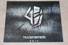 TRANSFORMERS: AGE OF EXTINCTION CAST SIGNED 11X14 PHOTO w/COA WAHLBERG BAY X6