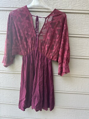 entro burgundy dress Reyna Midi Dress Burgundy / S