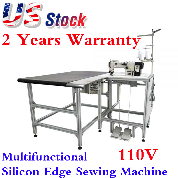 us stock 110v multifunctional silicon edge sewing machine banners