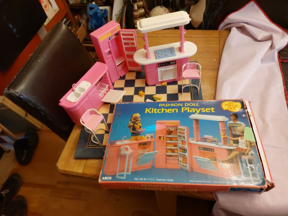 HOT Barbie Doll Barbie Kitchen Games Doll Kitchen Set Game