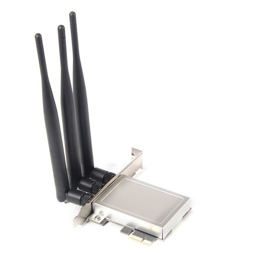 Adapter für Wlan Netzwerk-karte Profile Wi-Fi Adapter Netzwerkkarte + 3 Antenne