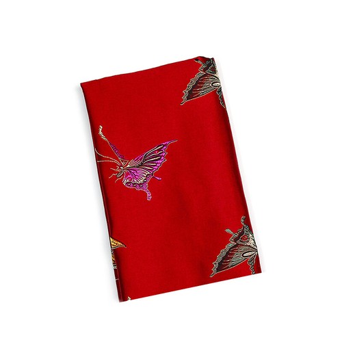 Butterfly Brocade Damask Faux Silk Fabric Satin Crafts Embroidery 75*100cm Retro - Picture 9 of 15