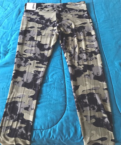 Neu-No Boundaries Wildleder Ankle Leggings JR High Rise Army Green & Black XXL - Bild 3 von 5