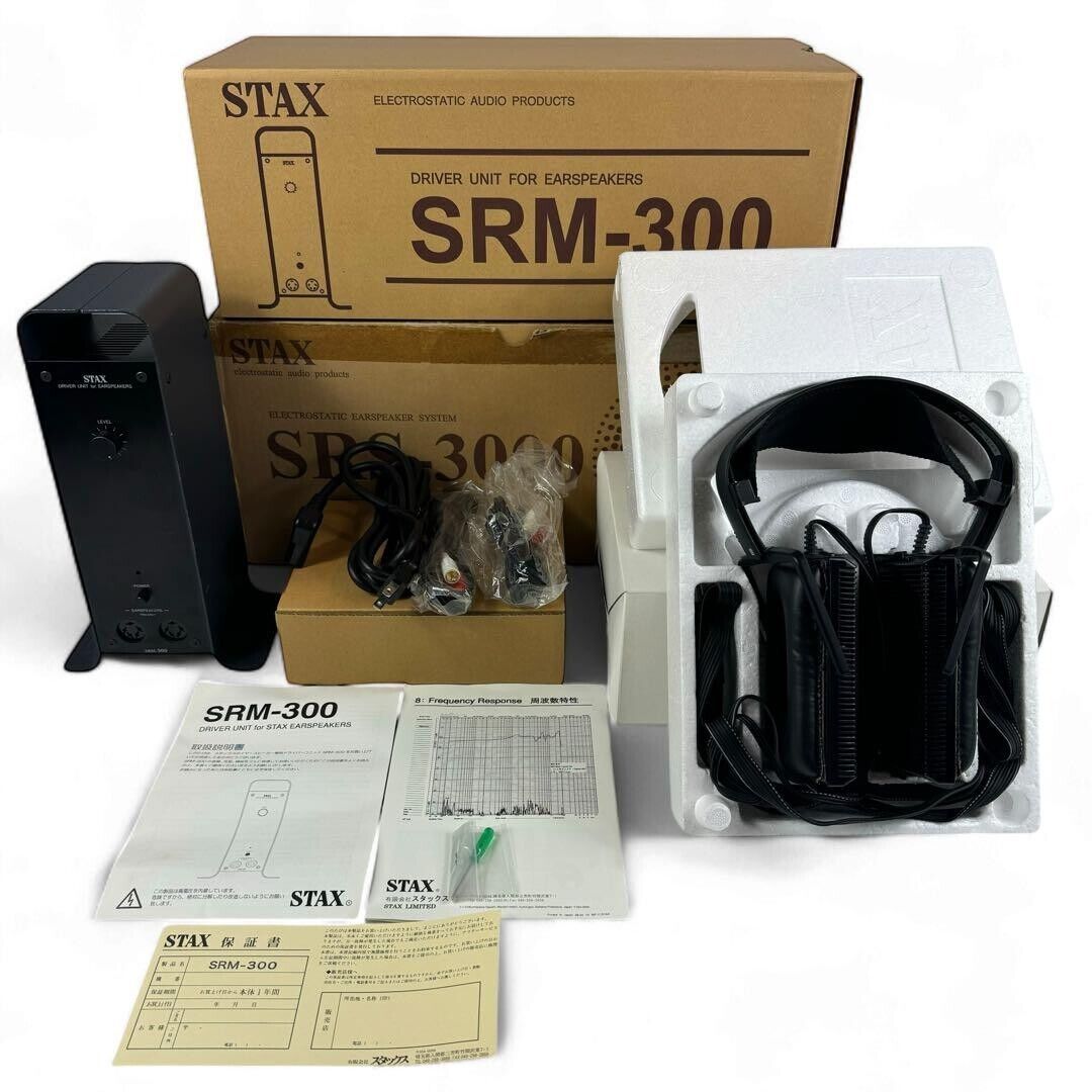 STAX SRS-3000 SR-202 & SRM-300 Earspeakers USED JP | eBay STAX SRS-3000 SR-202 & SRM-300 Earspeakers USED JP | eBay
