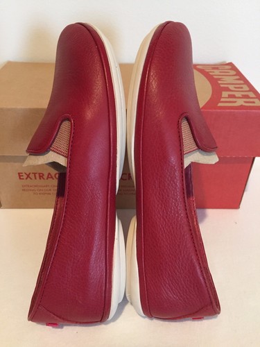 CAMPER RIGHT NINA 22017-012 RED SLIP ON LOAFERS FLATS MOCS SHOES WOMENS SZ 5 - Picture 5 of 9