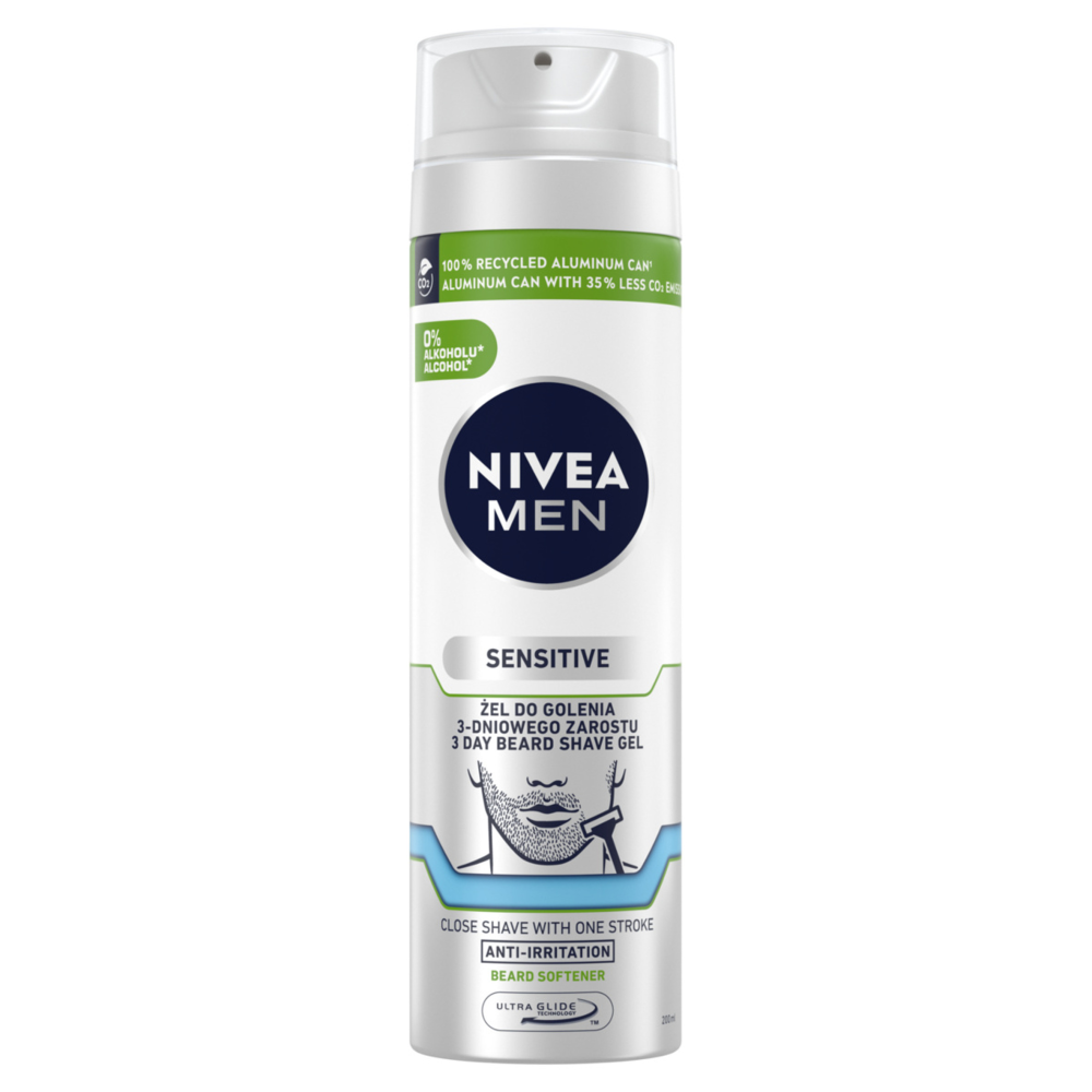 Nivea Men Sensitive Gel da barba 3 giorni 200 ml