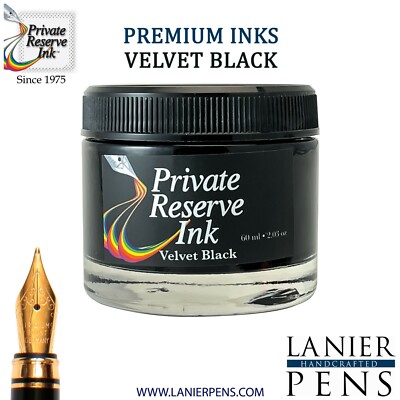 Private Reserve Ink, 60ML Ink Bottle   Velvet Black