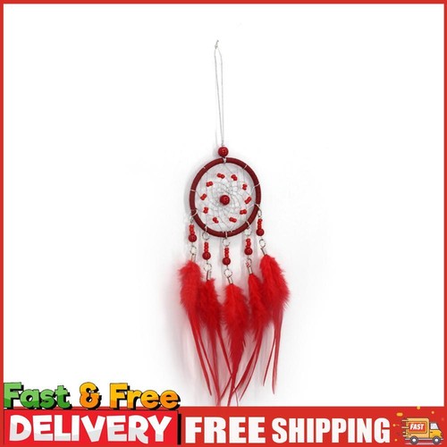 Red Dreamcatcher Wind Chime Healing Dream Catcher Pendant Valentine Day