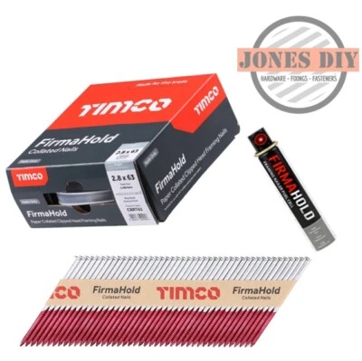 FIRMAHOLD FRAMING GUN NAILS COLLATED CLIPPED HEAD 50mm 63mm 75mm 90mm