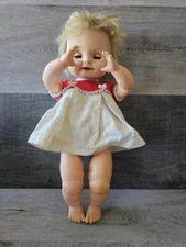 Vtg 18” Baby Magic Doll Deluxe Reading 1966 W Outfit Mouth Moves