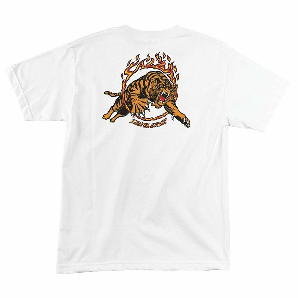 Santa Cruz Steve Alba SALBA TIGER Skateboard T Shirt WHITE Santa Cruz Steve Alba SALBA TIGER Skateboard T Shirt WHITE