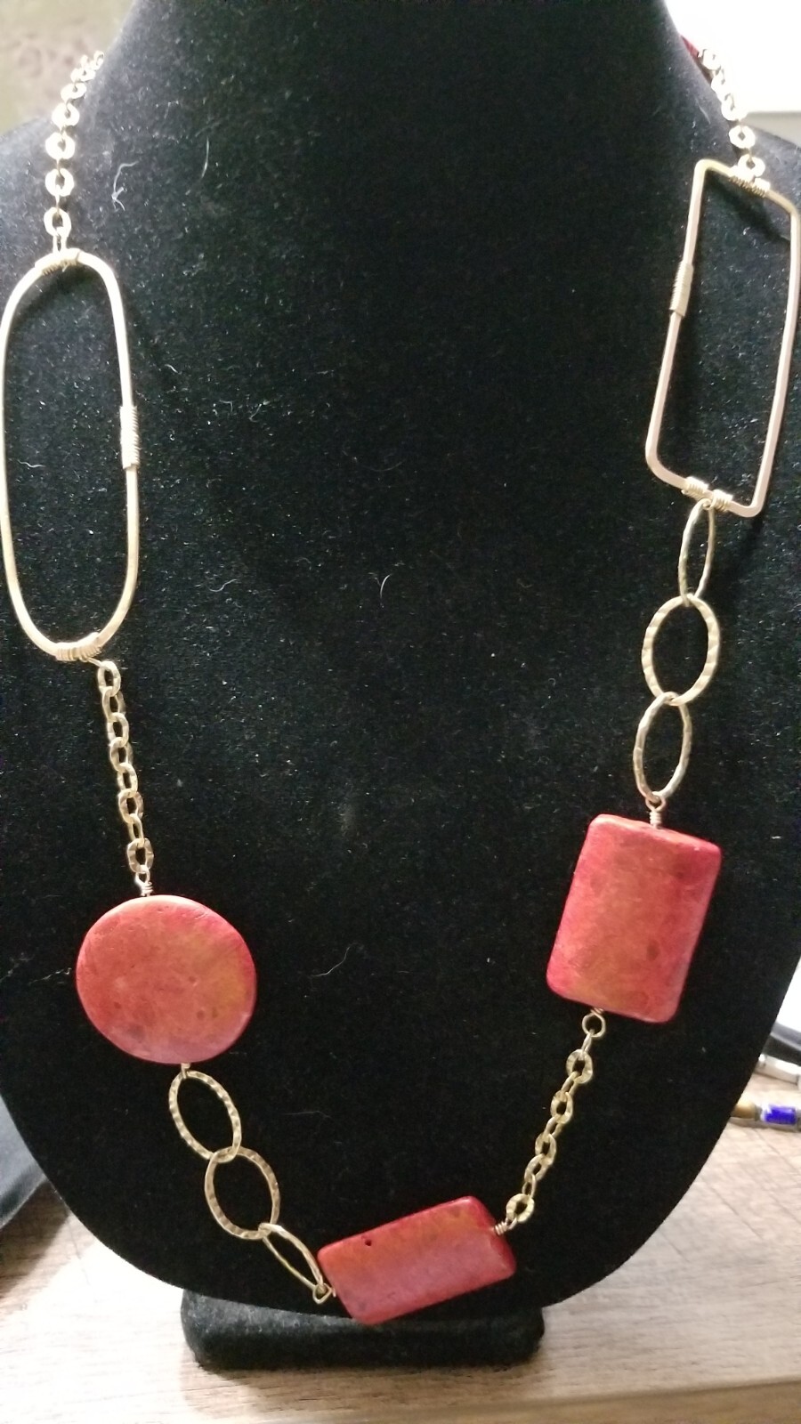 Double Happiness Statement Necklace - image 3