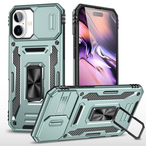 Luxury Armor Camera Cover Ring Stand Cover Case For 16 15 14 13 12 11 Pro Max - 第 12/16 張圖片