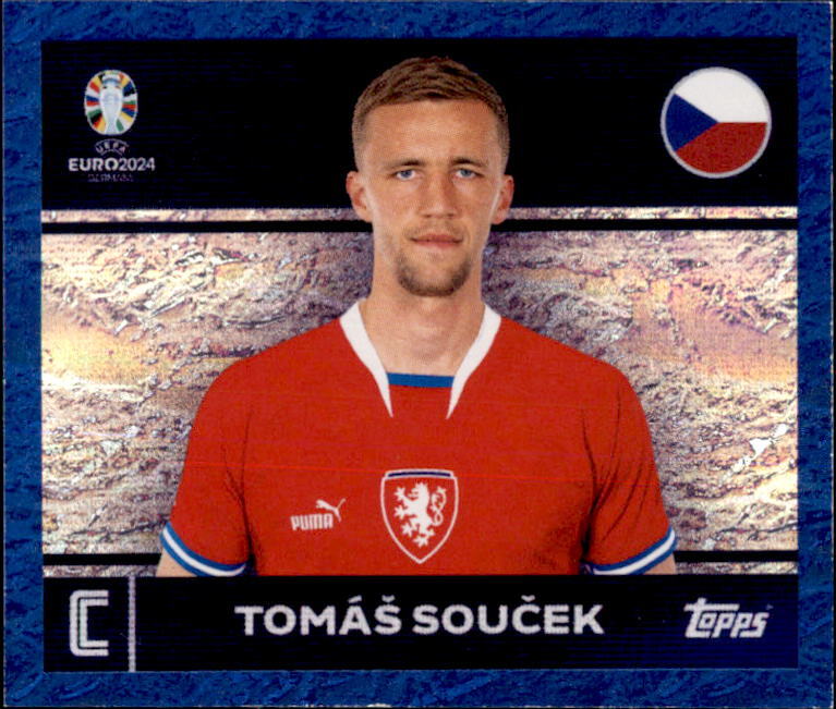 Autocollant Topps Euro 2024 - Danemark DEN3 - Mikkel Damsgaard (Vert)