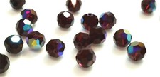 12 Pcs - 8mm Swarovski  Crystal 5000 Round - GARNET AB