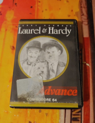Laurel & Hardy (Advance 1987) Commodore 64 (Box, Tape, Manual) works 8-bit