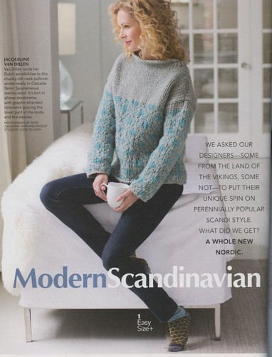 Vogue Knitting Magazine Holiday 2017 Nordic Knits Men Women Home - 26 Patterns - Picture 3 of 24