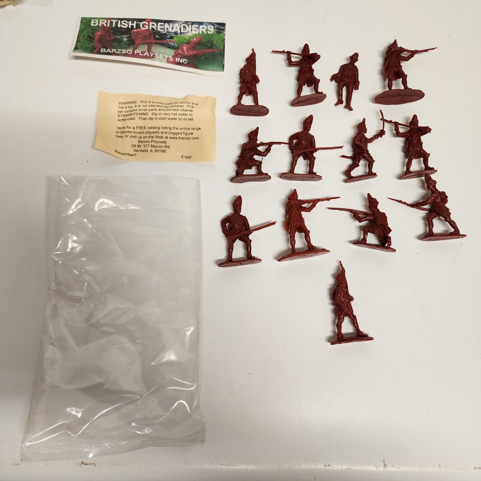 Vintage Barzso Playsets British Grenadiers Set Of 13 132 Scale eBay