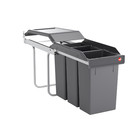 Hailo Abfallsammler 3650131 Einbau Mülleimer 3x 10 L Unterschrank Auszugeimer