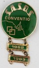 SASDS Convention Enamel Badge, South Australia Stage Dancing Society, 1982-83