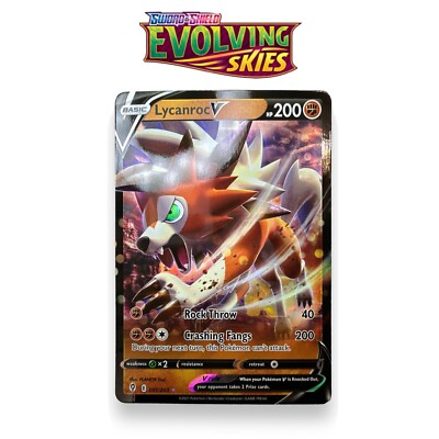 Lycanroc V 091/203 Ultra Rare Evolving Skies Pokémon TCG Near Mint