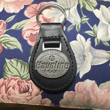 Rare Vintage Havoline Leather Keychain